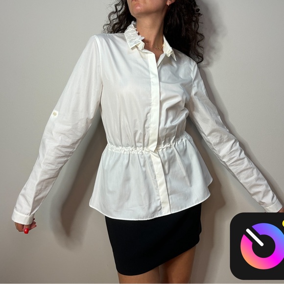 Akris Punto white Button Down - Picture 2 of 8